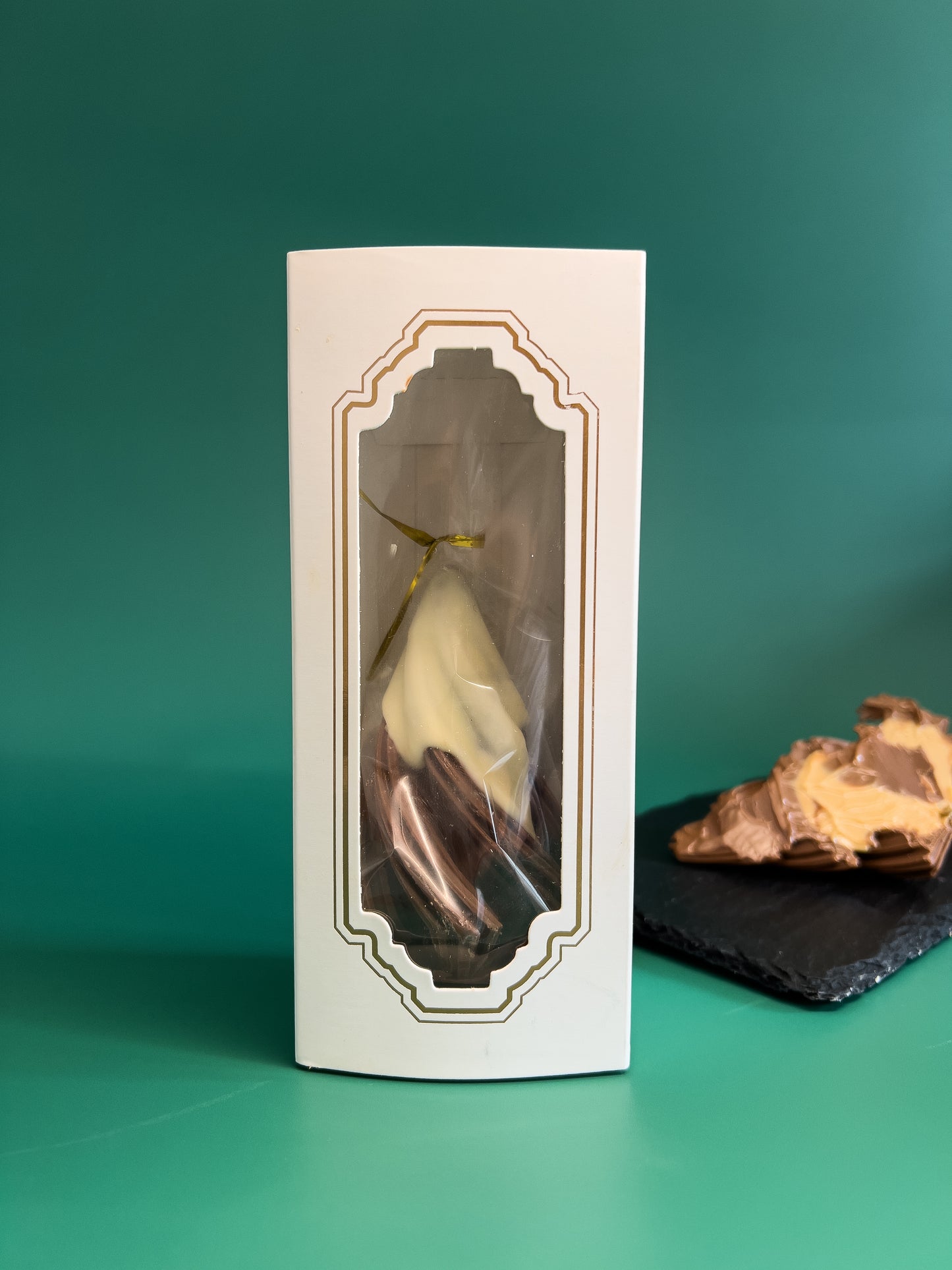 Caramel Swirl: Milk Chocolate Tree Cone