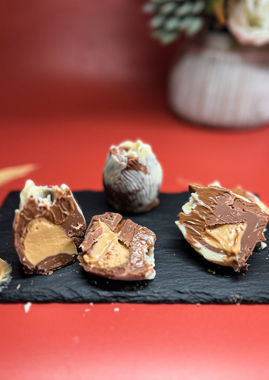 Trio of Tulip Caramel Chocolate