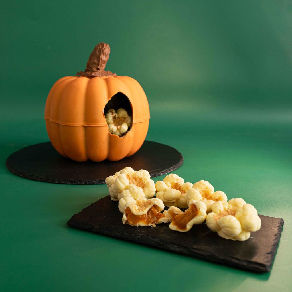 The Pumpkin Smash- Milk & White Chocolate, Salted Caramel Popcorn