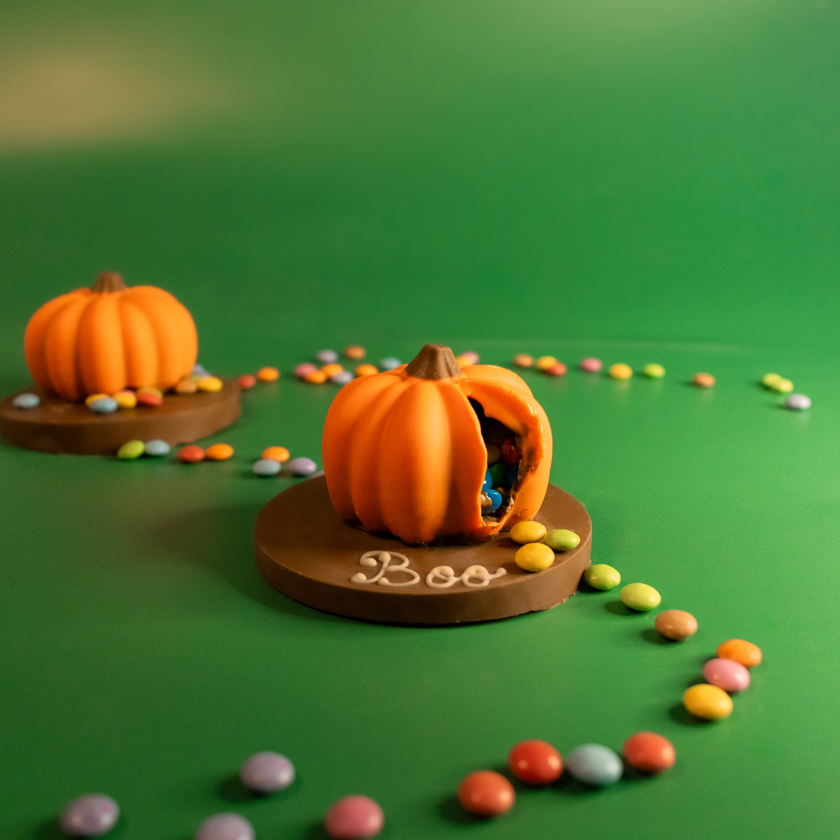 Personalised Mini Chocolate Smash Pumpkin with Smarties