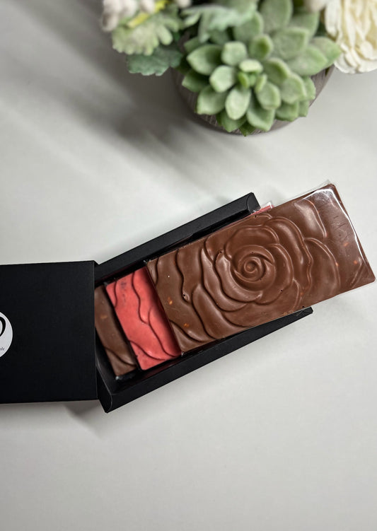 Floral Fusion: 3 Belgian Chocolate Bars