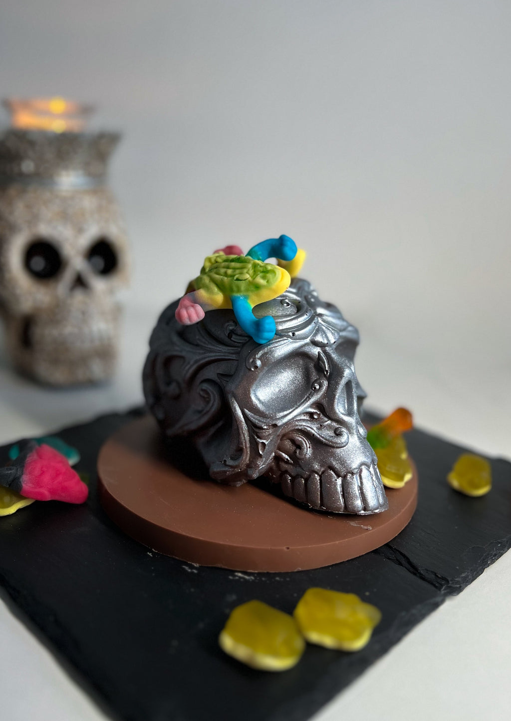 Silver Enigma: Halloween Skull