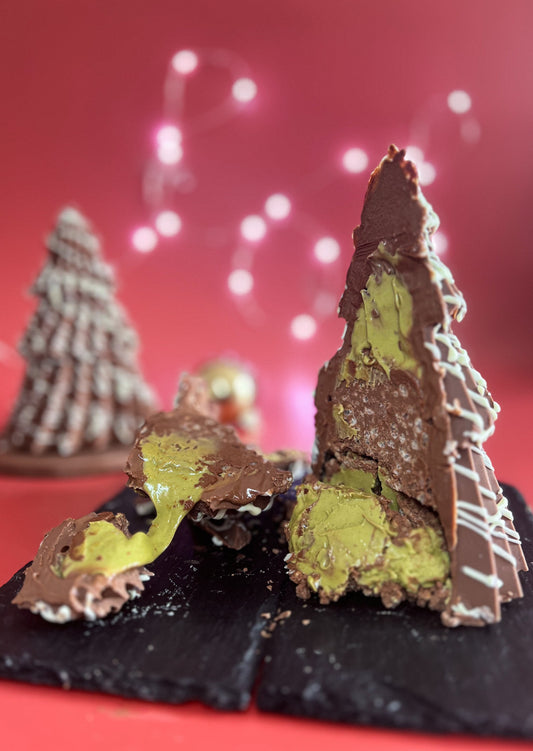 Pistachio Christmas Chocolate Tree