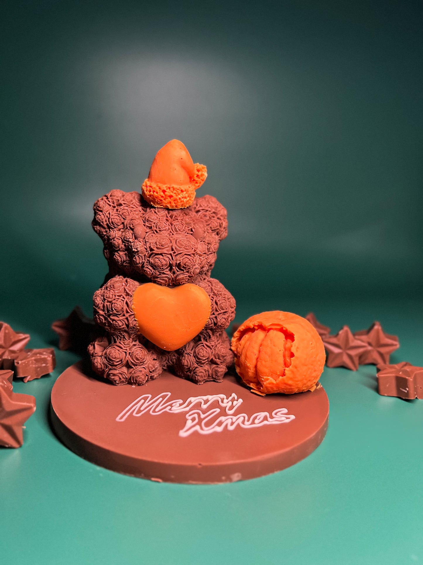 Teddy Orange: Belgian Milk Chocolate Bear