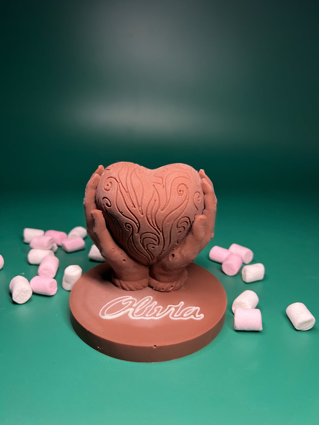 Personalized Heart of Love Chocolate