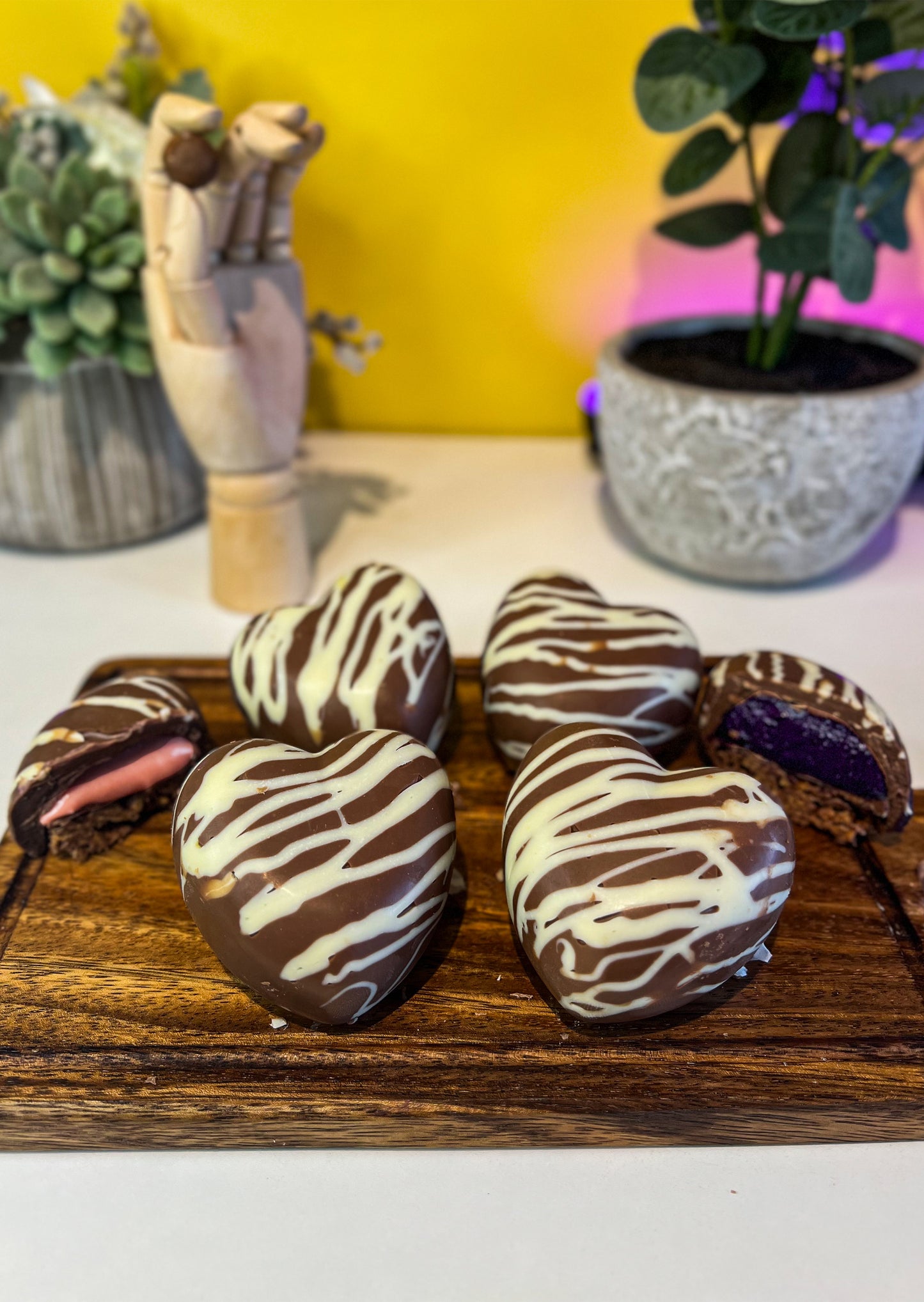 Gourmet Berry And Tropical Chocolate Heart Set