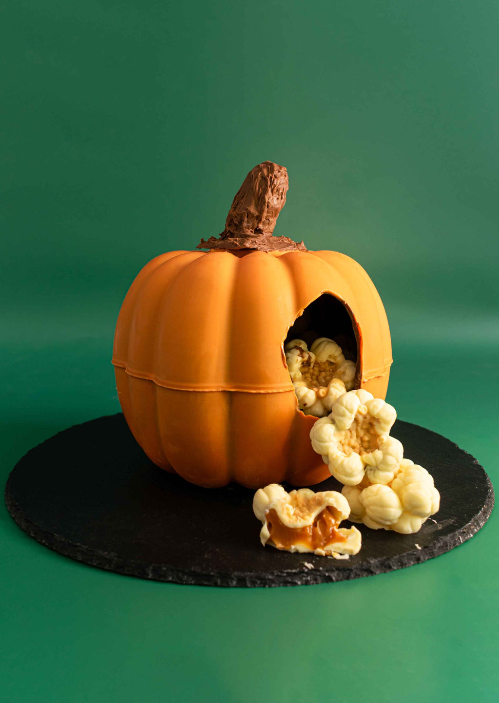 The Pumpkin Smash- Milk & White Chocolate, Salted Caramel Popcorn